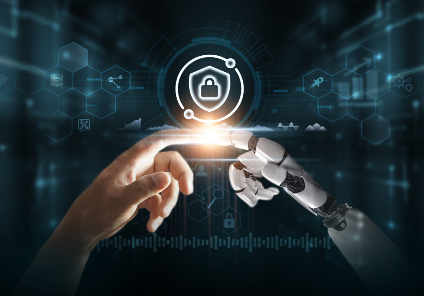 Network Security: Hands of Robot and Human Touch Network Security of Global Networking, Ensuring Protection, Encryption, Advanced Authentication for Digital Technologies of Future.