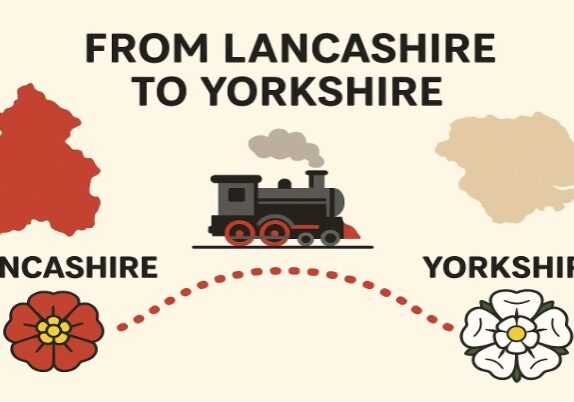 from Lancashire to Yorkshire